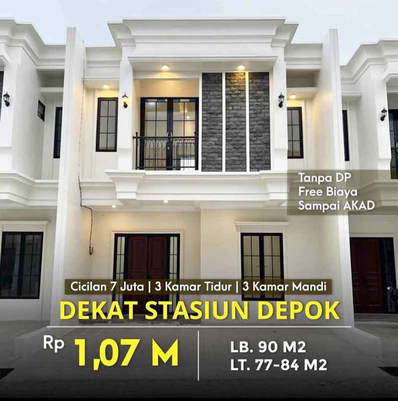 dijual rumah jalan kemang raden saleh depok