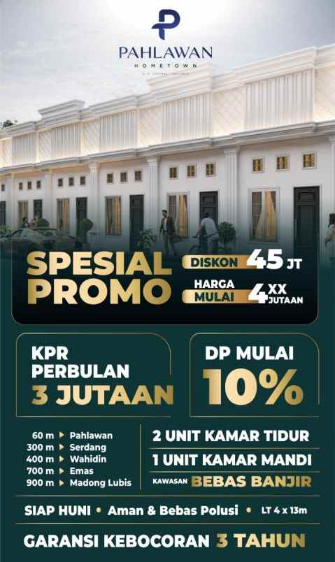 dijual rumah jalan lumumba pahlawan