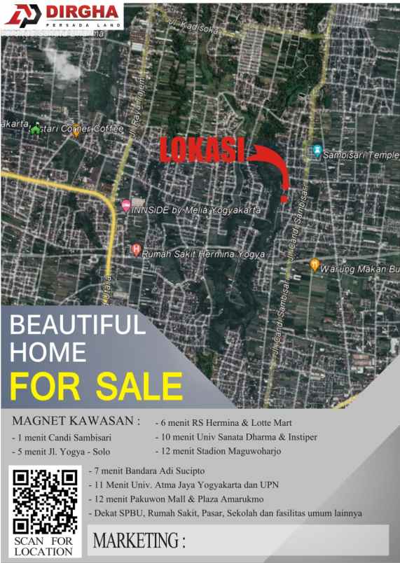 dijual rumah kadirojo purwomartani