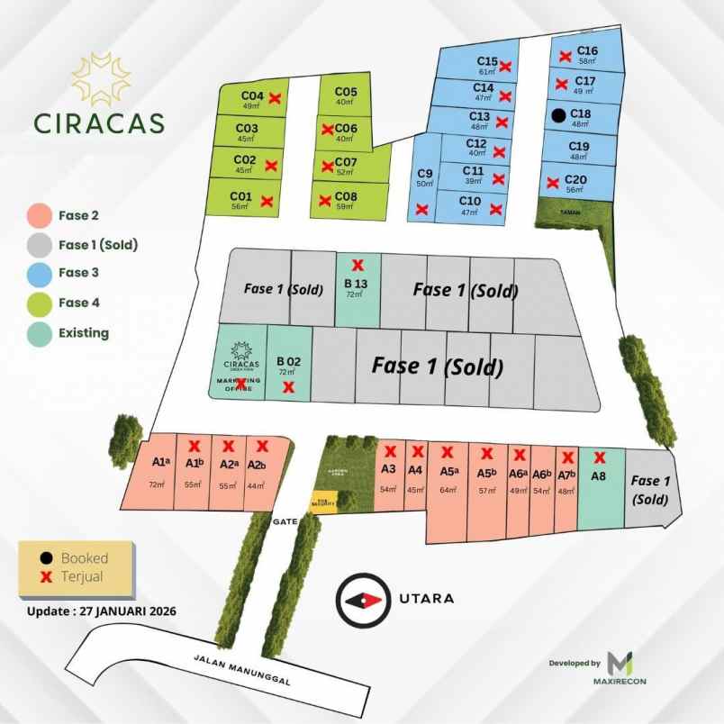 dijual rumah kelapa dua