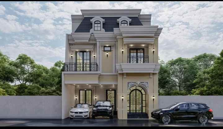 dijual rumah mewah 3 lantai rooftop jagakarsa jaksel