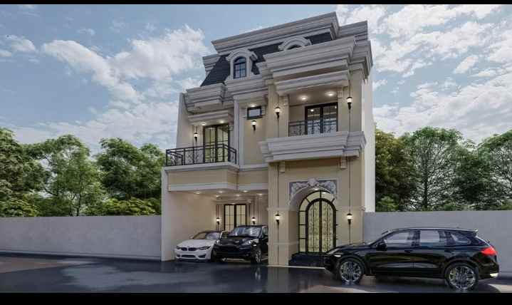 dijual rumah mewah 3 lantai rooftop jagakarsa jaksel