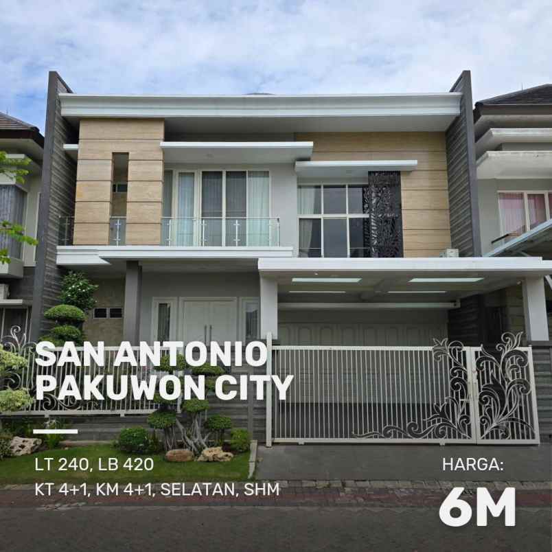 dijual rumah san antonio
