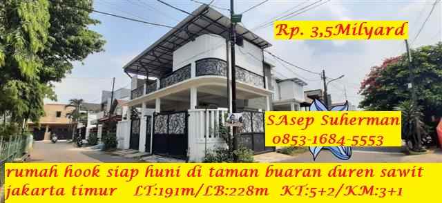 dijual rumah taman buaran duren sawit