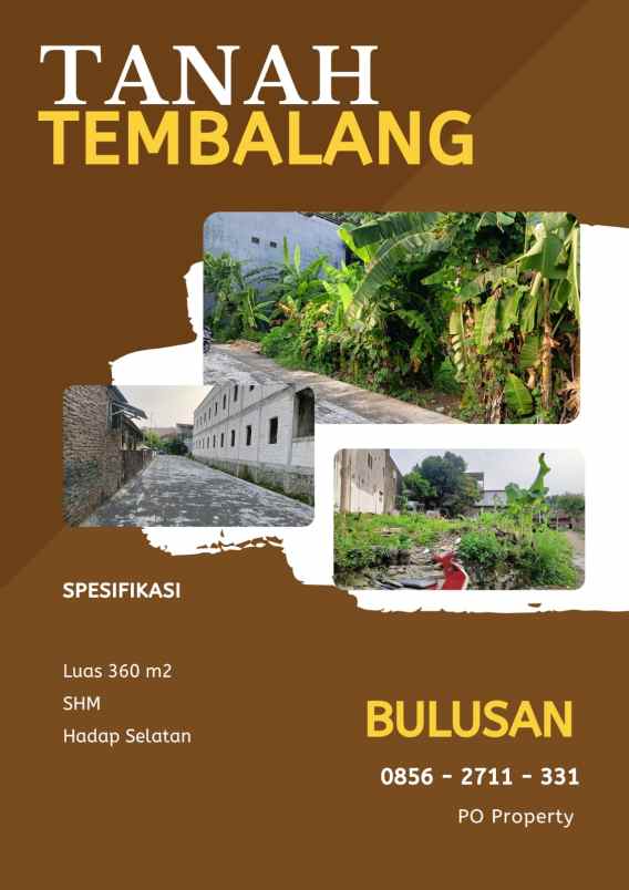 dijual tanah bulusan tembalang