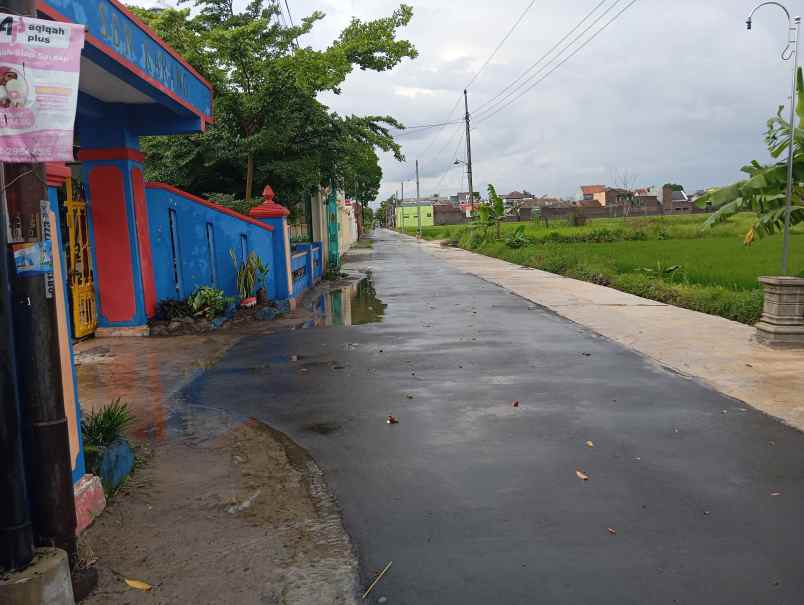 dijual tanah delanggu dekat jln raya