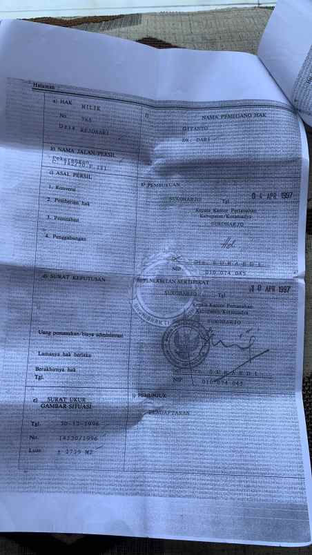 dijual tanah dijual tanah di jl dukuh