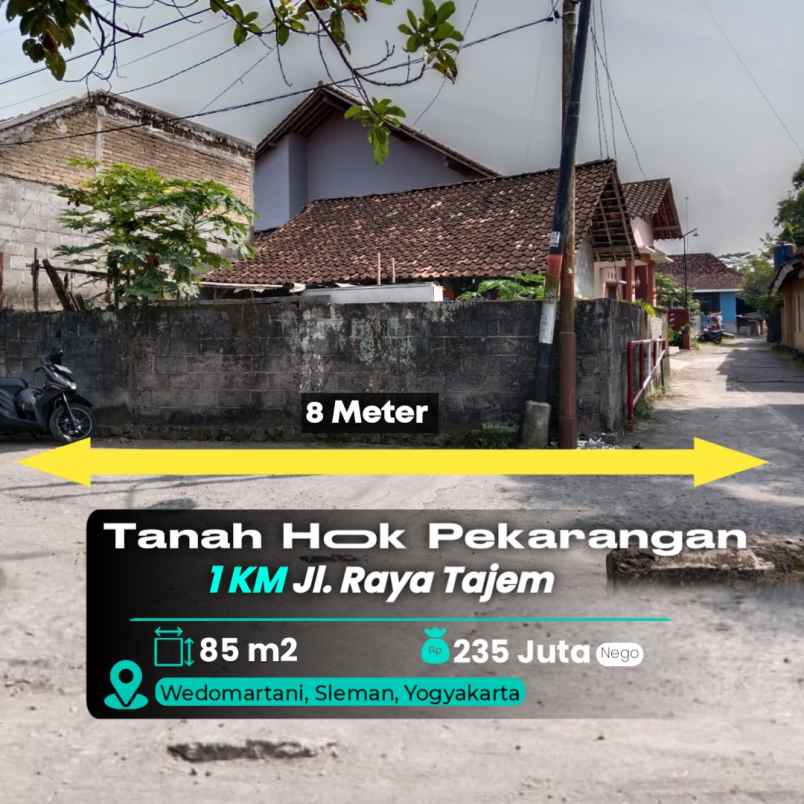 dijual tanah wedomartani
