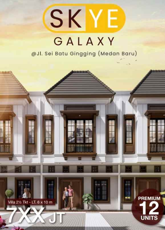 dijual villa jalan sei batu gingging