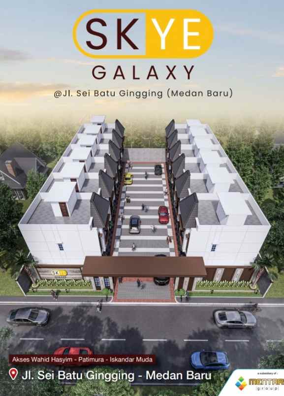 dijual villa jalan sei batu gingging
