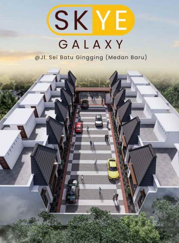 dijual villa jalan sei batu gingging