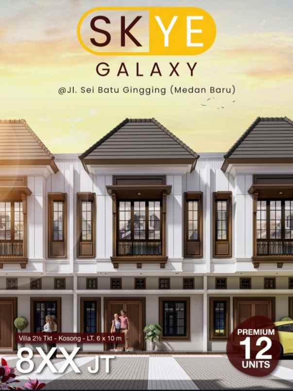 dijual villa jalan sei batu gingging