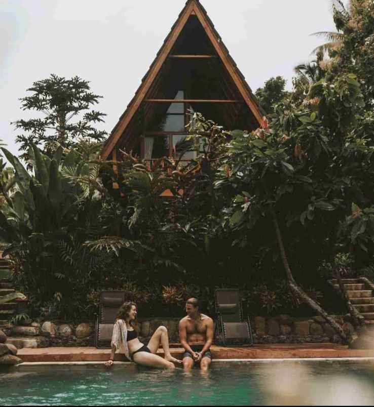 eco resort view sungai dan jungle di bali