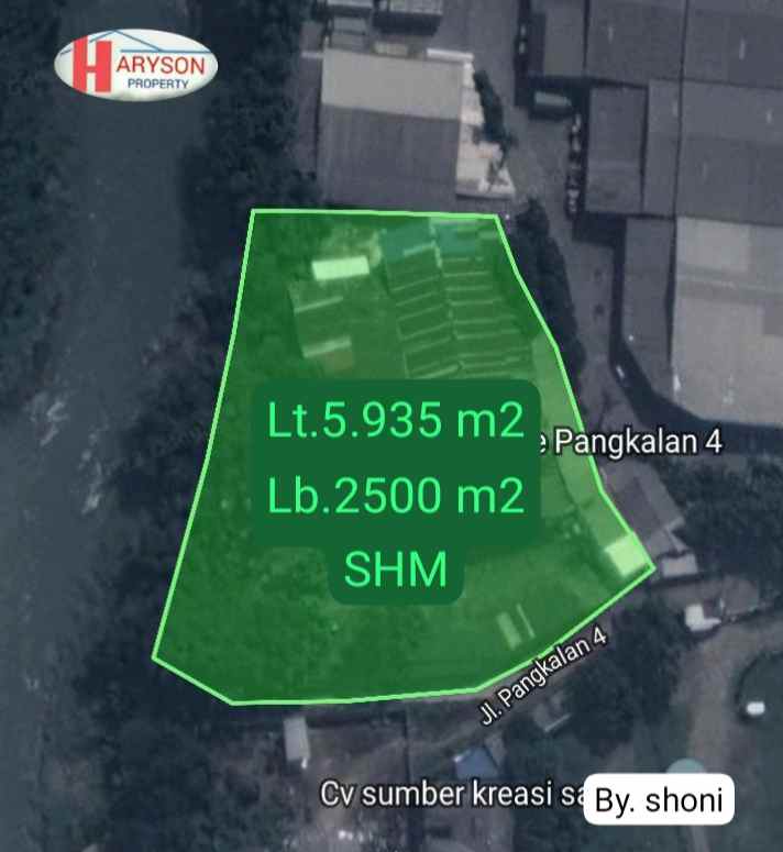 gudang 5935 m2 bantargebang bekasi