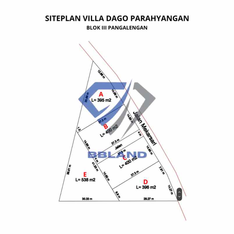 jual kavling villa di bandung harga murah view indah