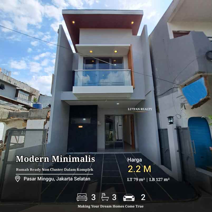 rumah pasar minggu dalam komplek