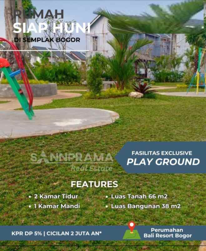 rumah siap huni di perumahan bali resorts bogor