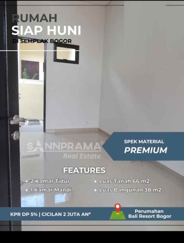 rumah siap huni di perumahan bali resorts bogor