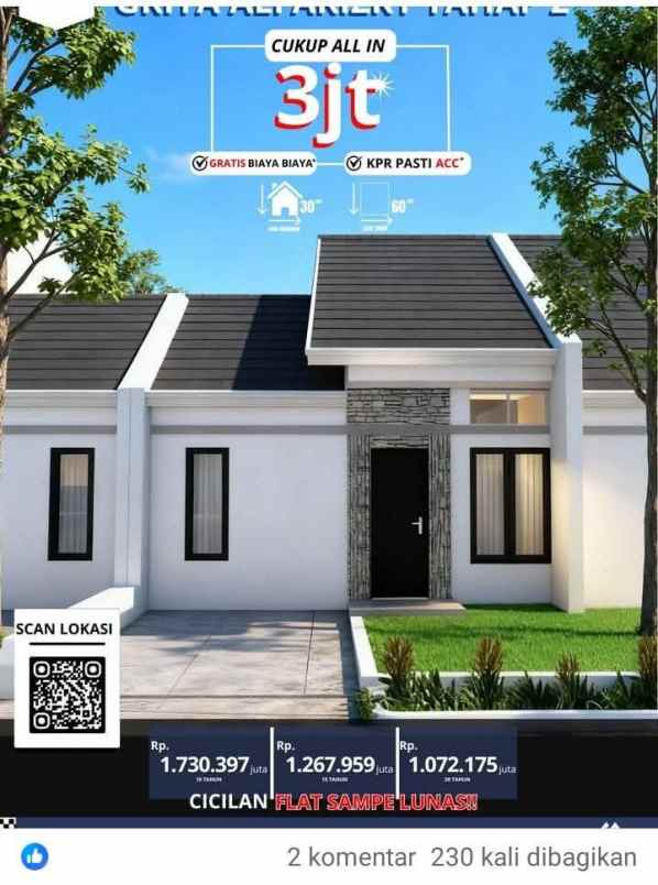 rumah subsidi dekat exit tol pamulihan bandung timur