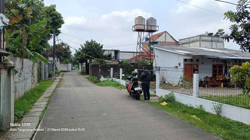 tanah dijual jalan anggrek pondok benda pamulang