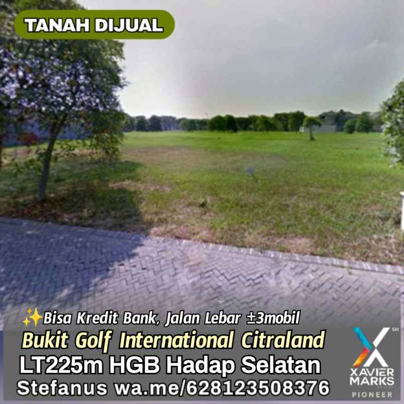 tanah golf avenue citraland