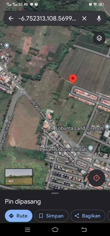 tanah jln kavling lobunta cirebon