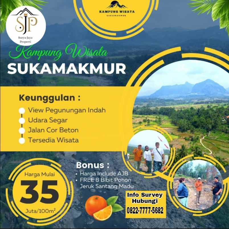 tanah kavling objek wisata puncak 2 bogor