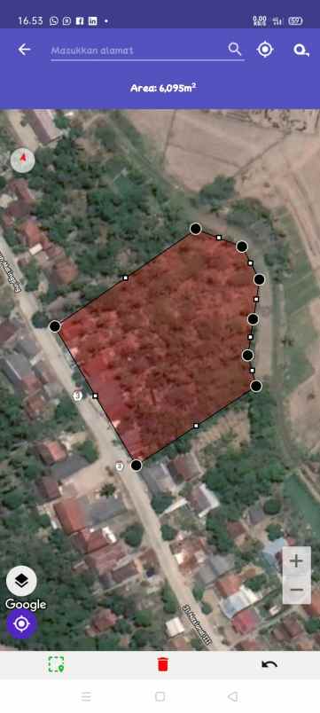 tanah kp tanjung jaya des