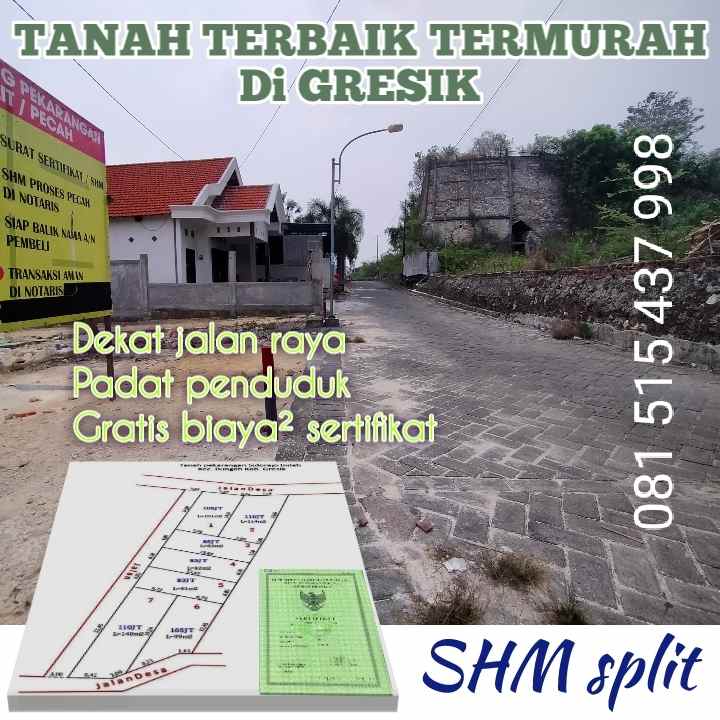 tanah sidorejo bungah gresik