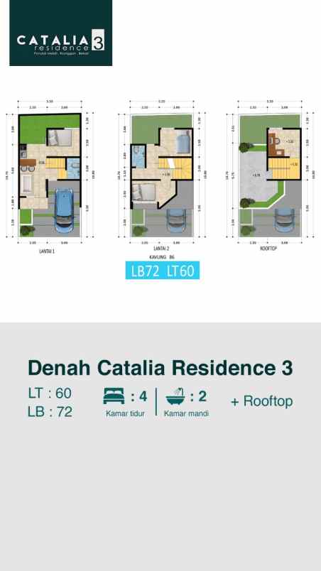 catalia residence 3 pondok melati kranggan