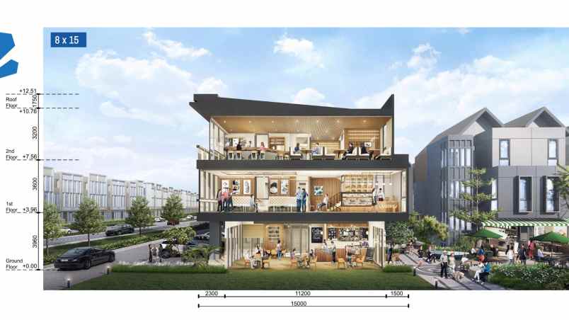 delrey biztown business townhouse di bsd city
