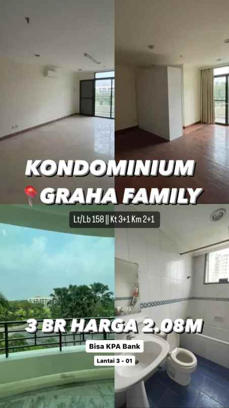 dijual apartemen graha family