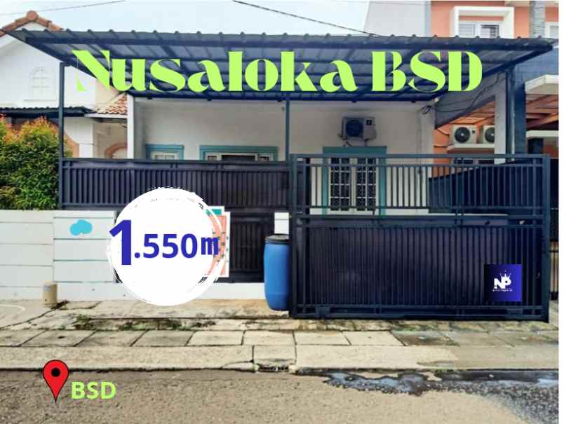 dijual cepat rumah siap huni di perumahan nusaloka bsd