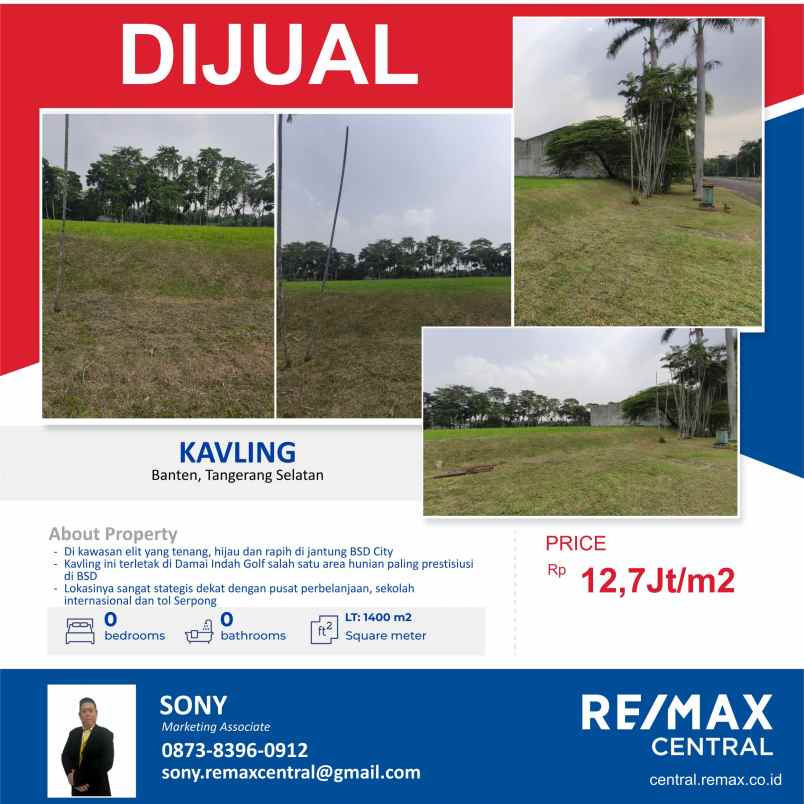 dijual kavling banten tangerang selatan