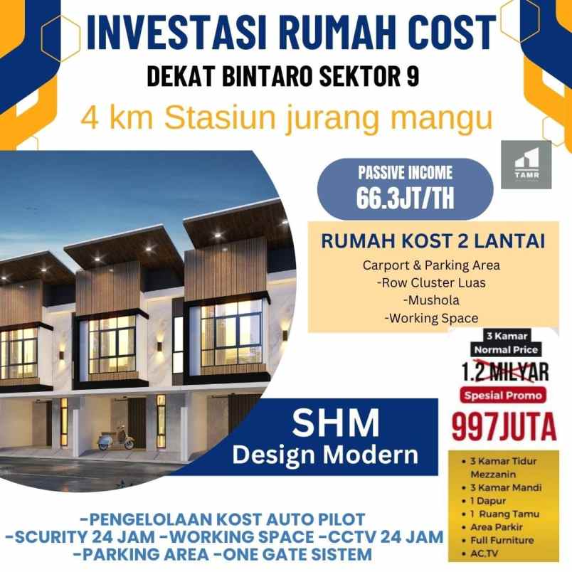 dijual kost bintaro sektor 9