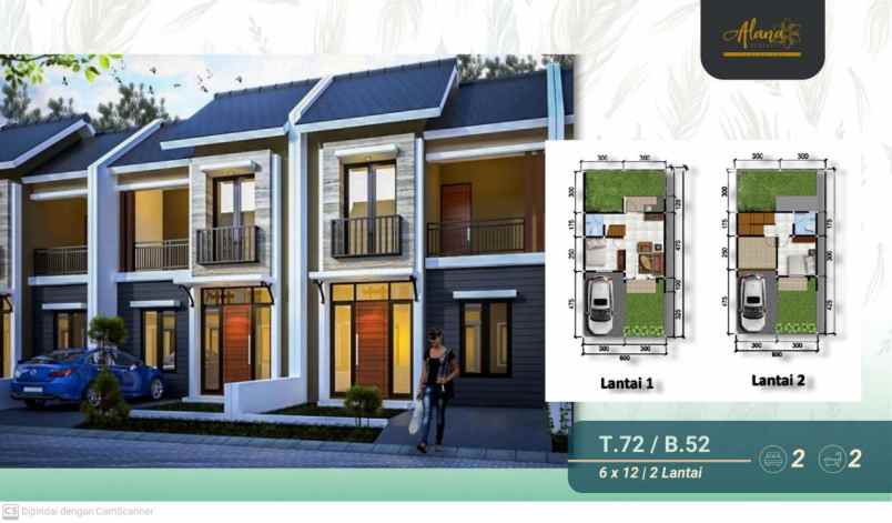 dijual rumah alana regency tambak oso