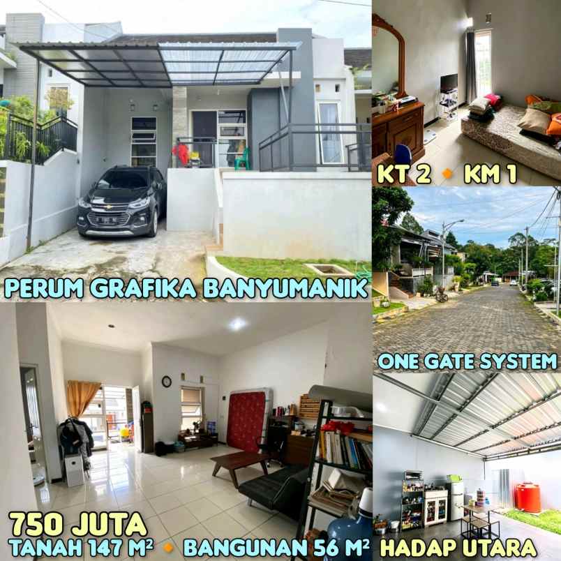 dijual rumah di perum grafika banyumanik semarang