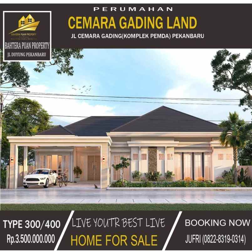 dijual rumah jalan cemara kipas komplek