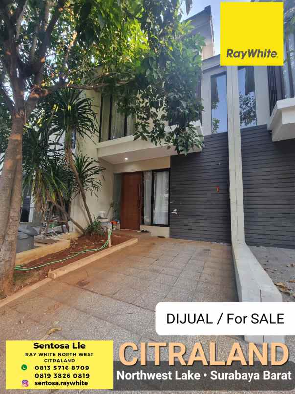 dijual rumah jalan northwest lake citraland