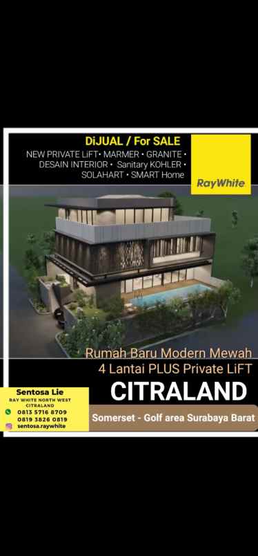 dijual rumah jalan somerset citraland