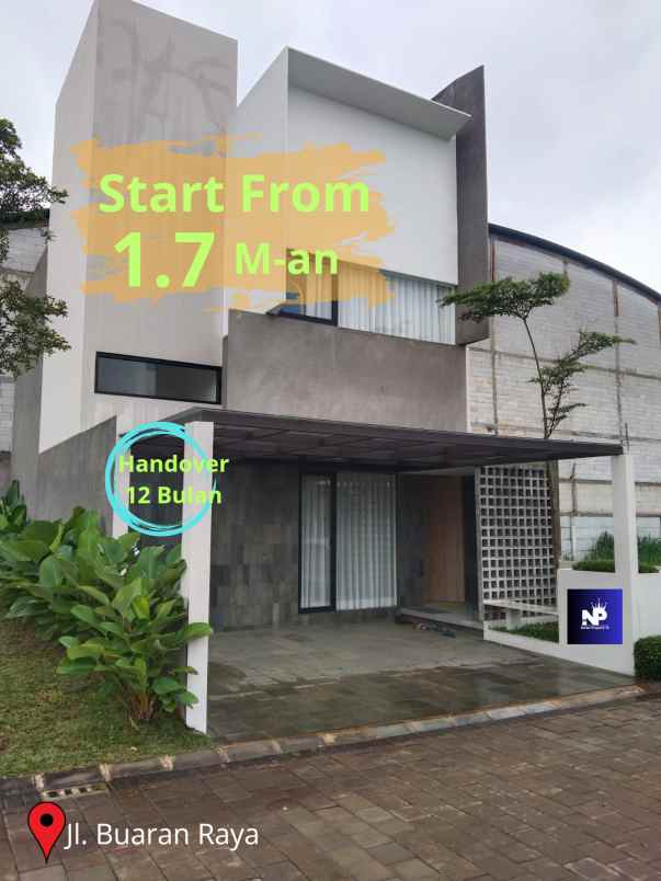 dijual rumah jl buaran raya buaran kec