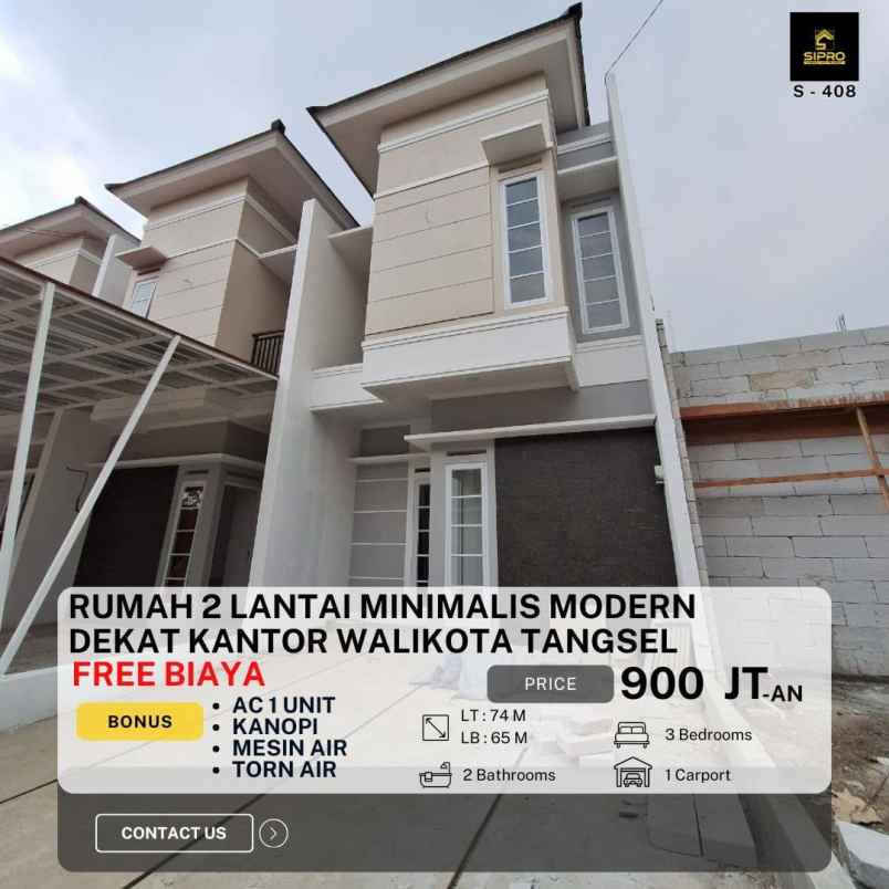 dijual rumah jln benda raya pondok