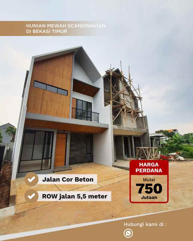 dijual rumah pedurenan mustika jaya bekasi