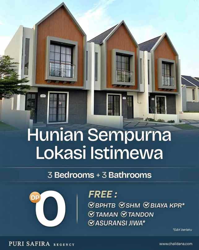 dijual rumah puri safira regency