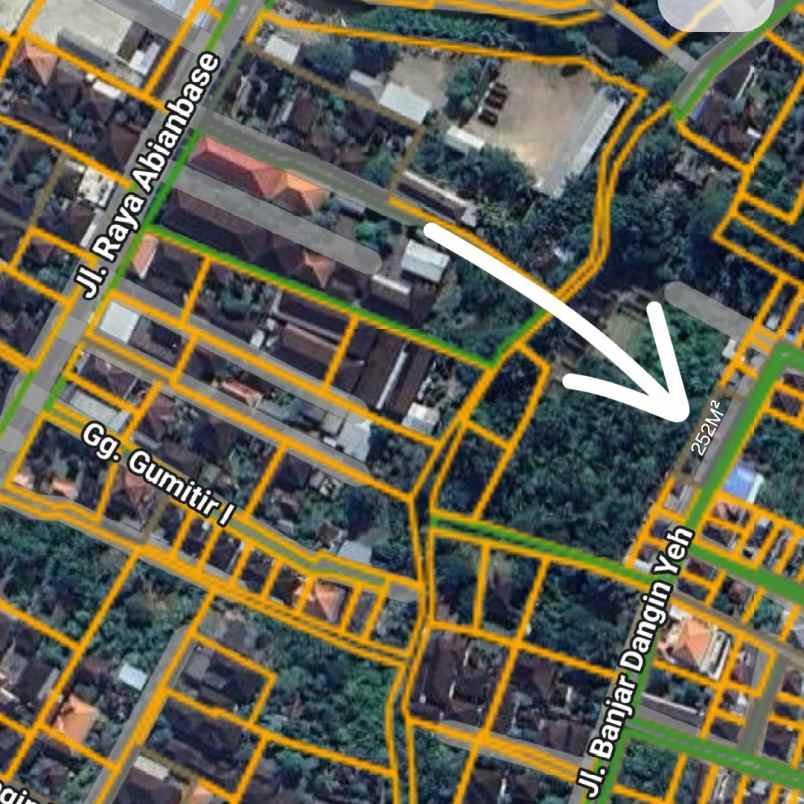 dijual tanah banjar dangin yeh