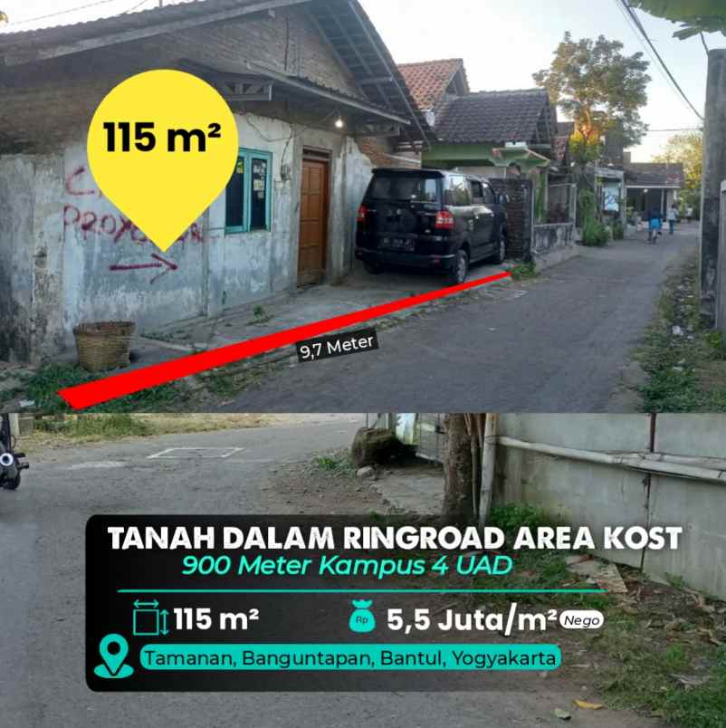 dijual tanah dalam ringroad