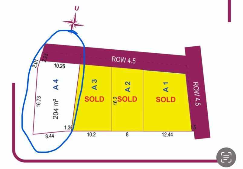 dijual tanah jl gatak ngentan umbulmartani