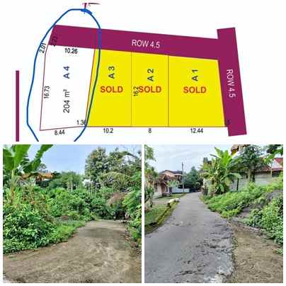 dijual tanah jl gatak ngentan umbulmartani