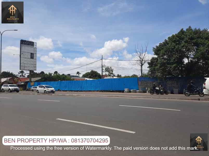 dijual tanah jl raya serpong pondok