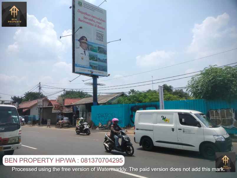 dijual tanah jl raya serpong pondok